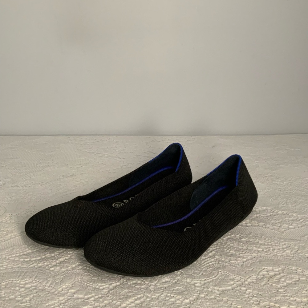 Rothy's Black Knit Ballet Flats for Everyday Comfort